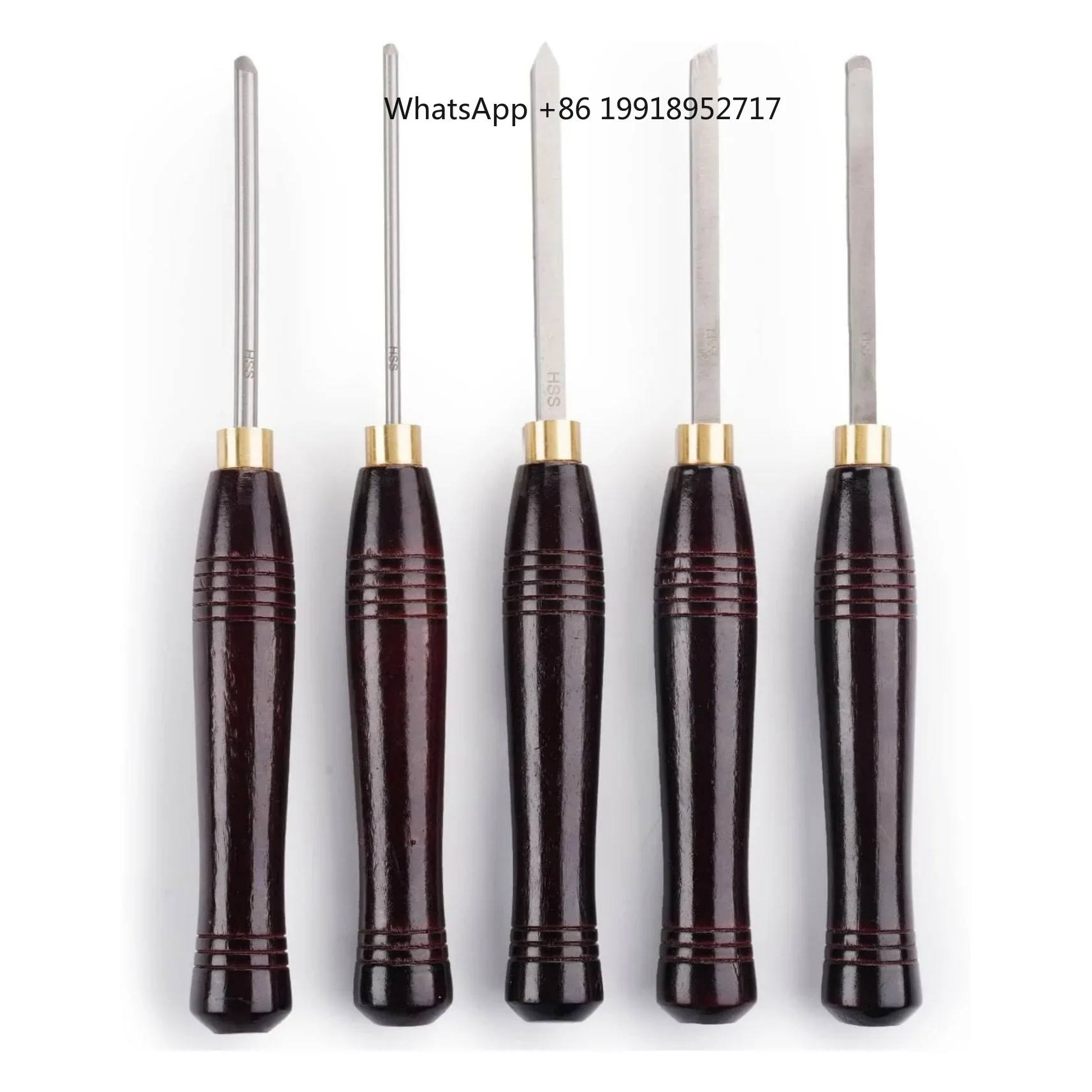 Woodturning Tools Set Hss - 5pcs Alat Pahat Kayu HSS untuk