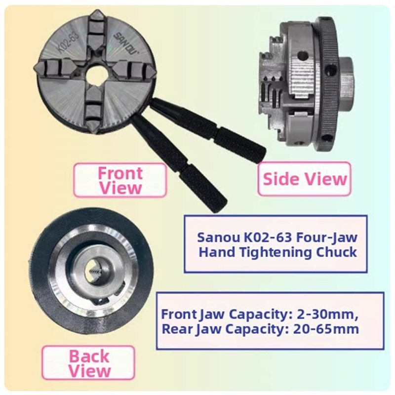 Lathe Chuck 3 Jaw 125Mm - Chuck Mesin Bubut Mini Sanou Jaw