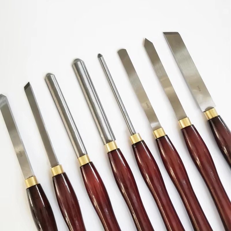 Woodturning Tools Set Hss - 8pcs Set Alat Pemotong Kayu HSS