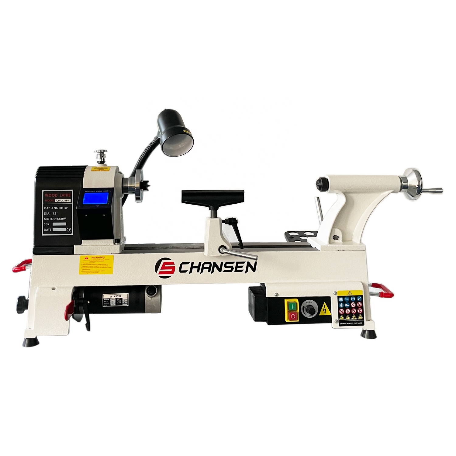 Woodworking Lathe Variable Speed 550W - Item CHANSEN # Mesin Bubut Kayu