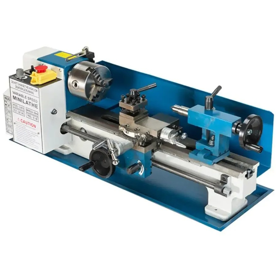 Bench Lathe 750W Metal - Mesin Bubut Logam 7*14 Inci 750W