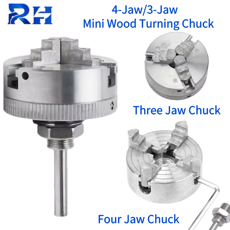 Lathe Chuck 3 Jaw 125Mm - Chuck Mini dari Paduan Seng 3-Jaw