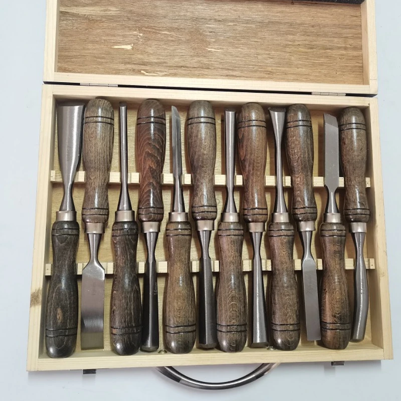Woodturning Tools Set Hss - Set Alat Bubut Kayu Portabel 12