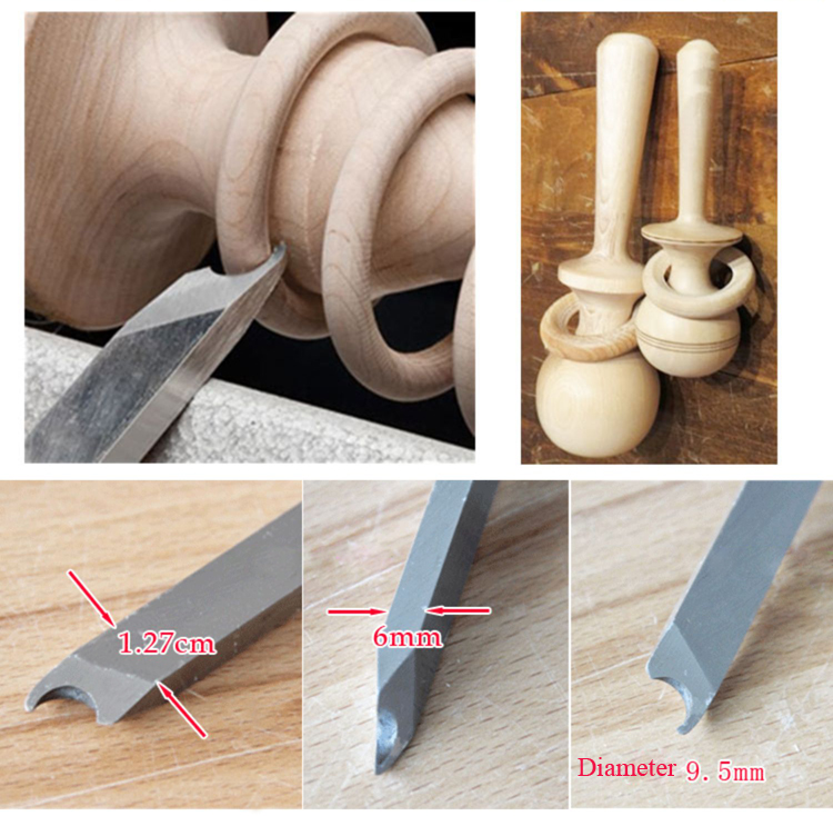 Woodturning Tools Set Hss - Set Pisau Pahat Kayu HSS, Alat