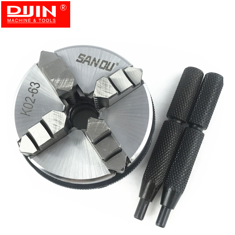 Wood Lathe Chuck 4 Jaw - Chuck Mesin Bubut 63mm Merek SANOU