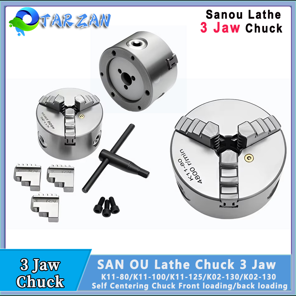 Lathe Chuck 3 Jaw 125Mm - Chuck Mesin Bubut SANOU Self Centering
