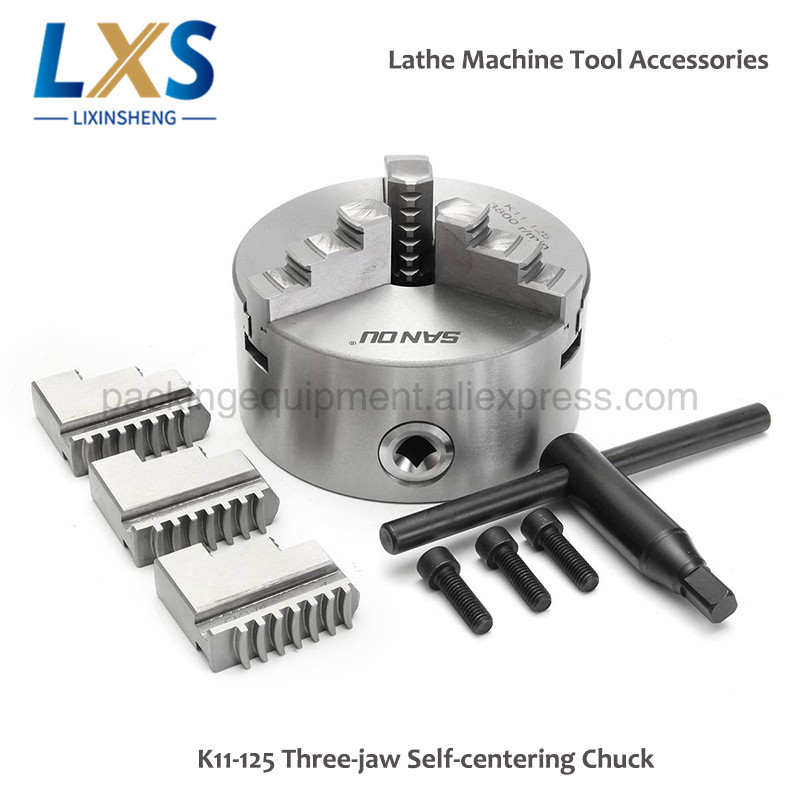 Lathe Chuck 3 Jaw 125Mm - K11-125 Chuck bubut Manual 3 rahang