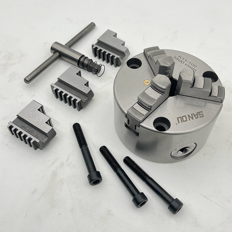 SANOU Chuck bubut 100mm K11-10 - Lathe Chuck 3 Jaw 125Mm ulasan dan harga
