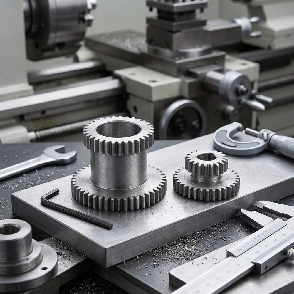 Set Gear Logam Dua Bagian Komp - Mini Metal Lathe 7X14 ulasan dan harga