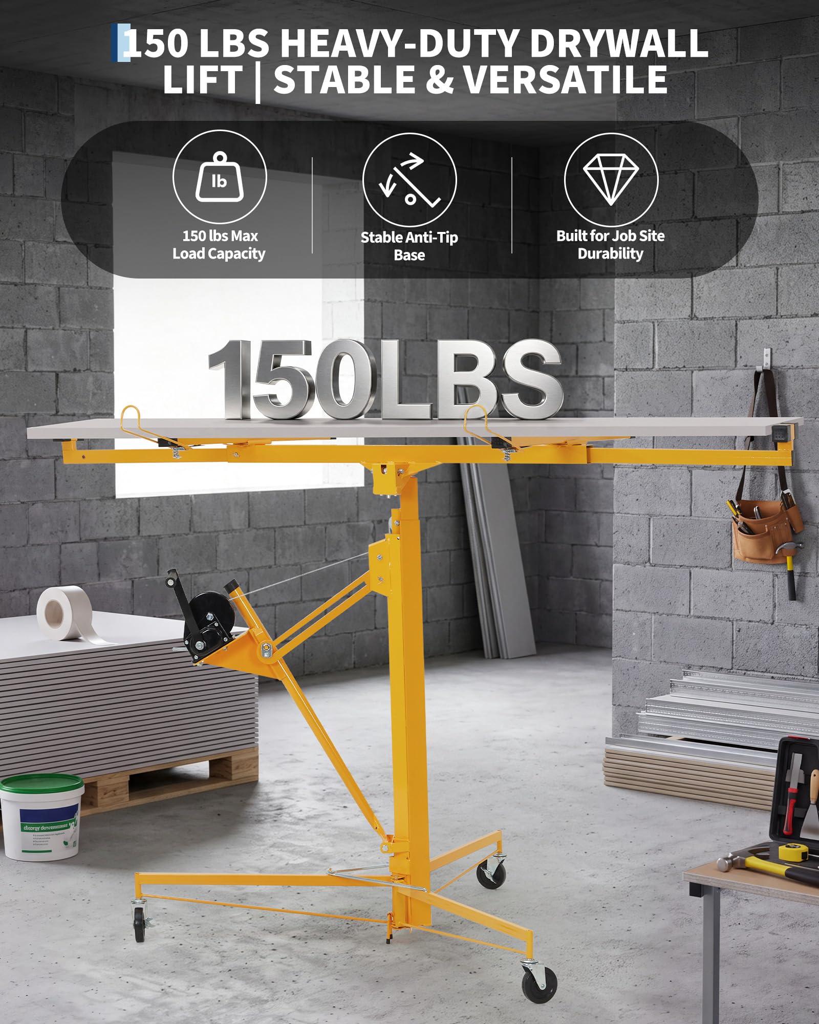 Alat Pengangkat Papan Gipsum B - Wood Lathe Bed Extension ulasan dan harga