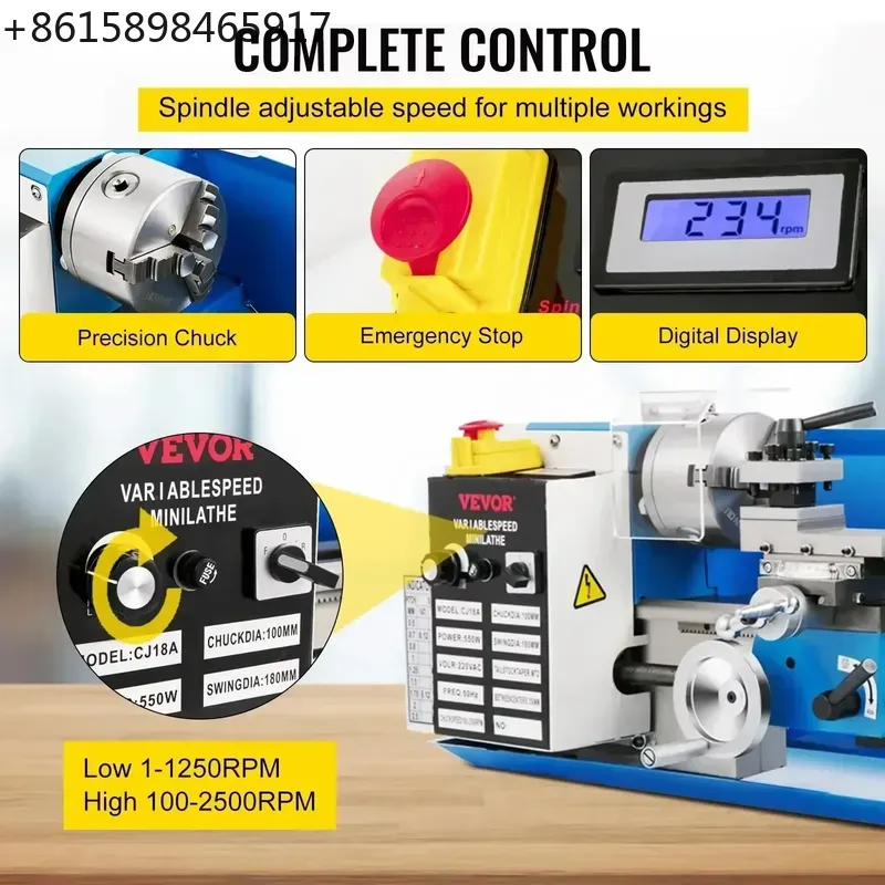 Mesin Bubut Logam Mini SIHAO 7 - Mini Metal Lathe 7X14 ulasan dan harga