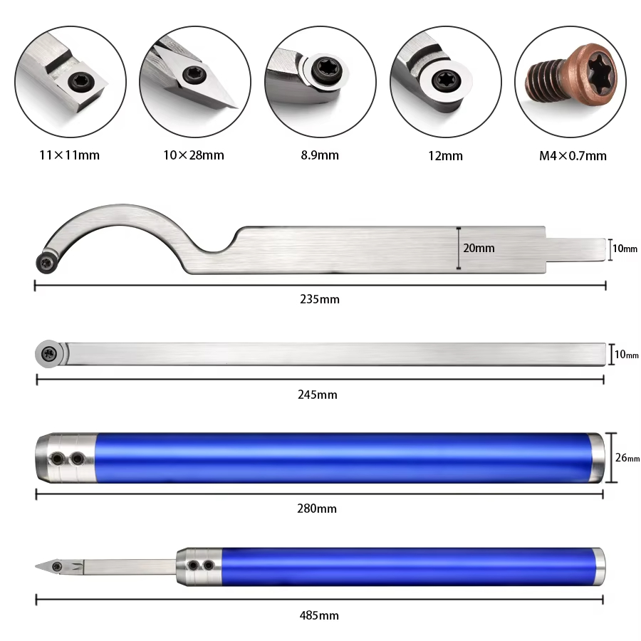 6 in 1 Peralatan Aksesoris Per - Woodturning Tools Set Hss ulasan dan harga