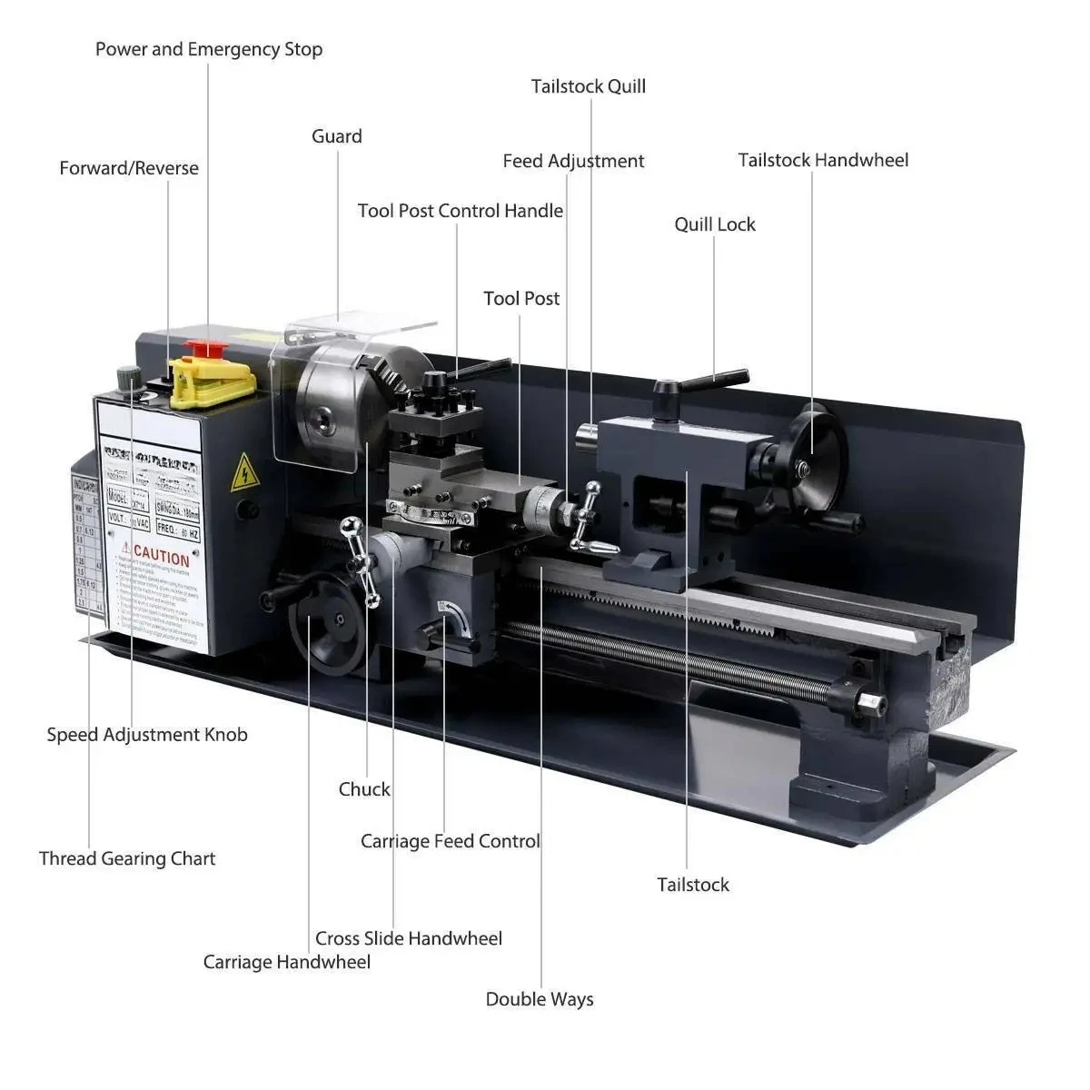 Mesin Bubut Logam Mini Horizon - Mini Metal Lathe 7X14 ulasan dan harga