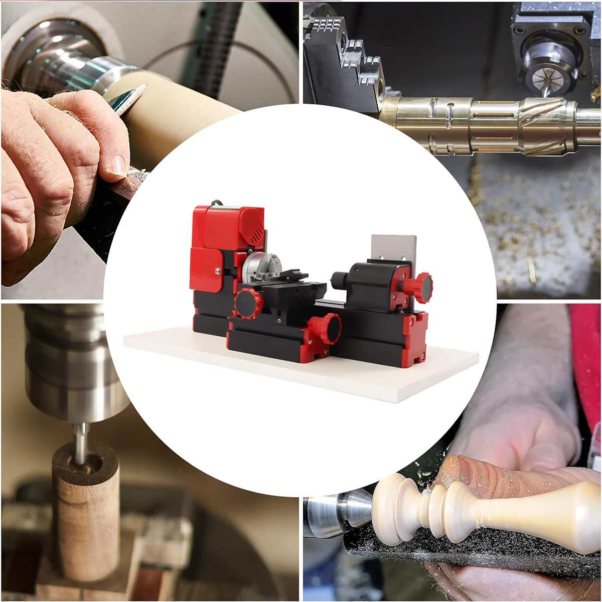 Mesin bubut logam Mini 24W 200 - Cnc Wood Lathe Machine ulasan dan harga