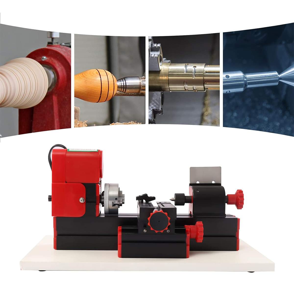 Mesin bubut logam Mini 24W 200 - Cnc Wood Lathe Machine ulasan dan harga