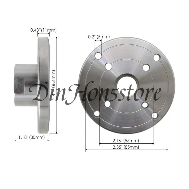 1 buah Pelat Muka Mesin Bubut  - Wood Lathe Faceplate 6 Inch ulasan dan harga