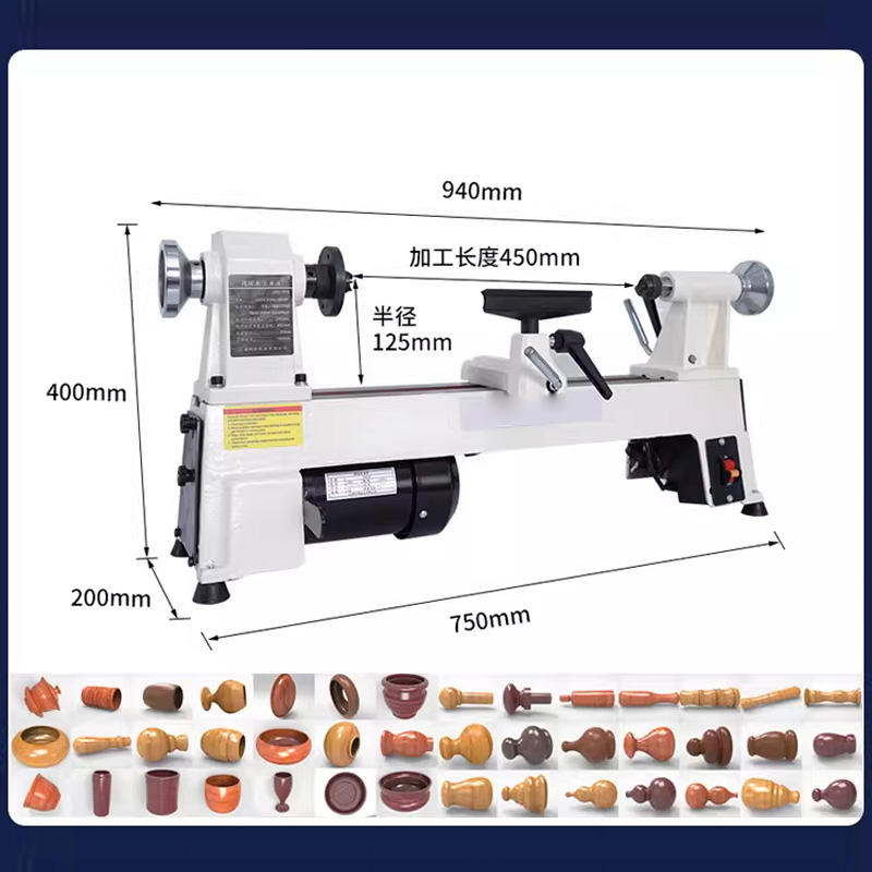 Mesin Bubut Kayu 550W/900W den - Woodworking Lathe Variable Speed 550W ulasan dan harga