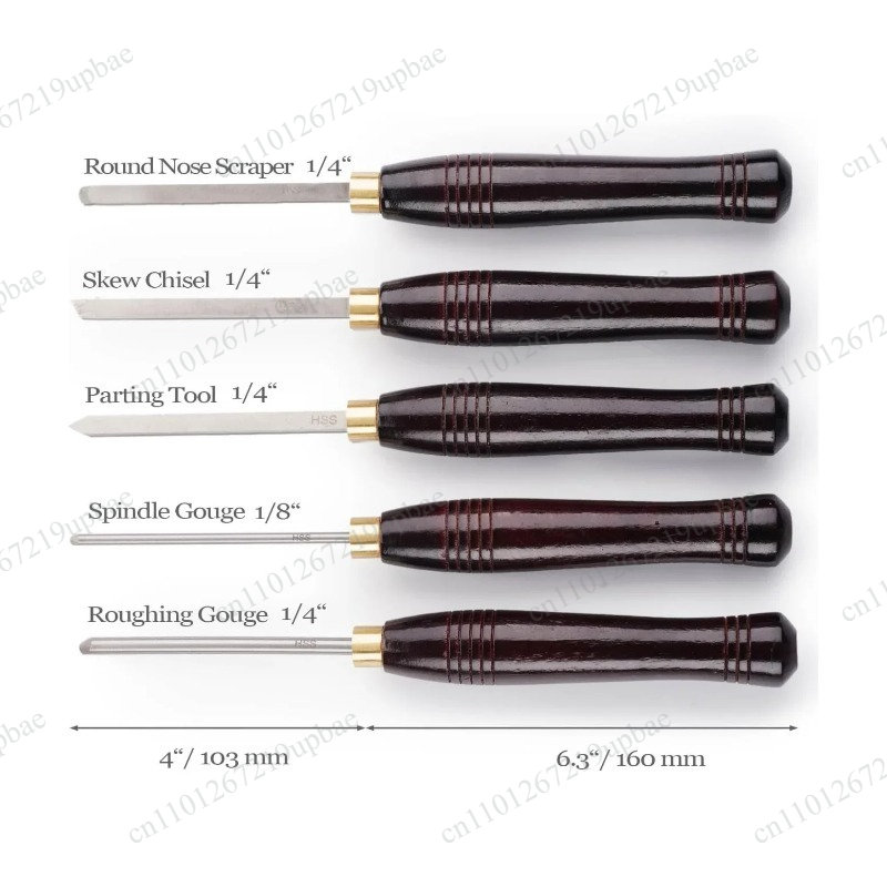 5Pcs Set Pahat Bubut HSS, Alat - Woodturning Tools Set Hss ulasan dan harga