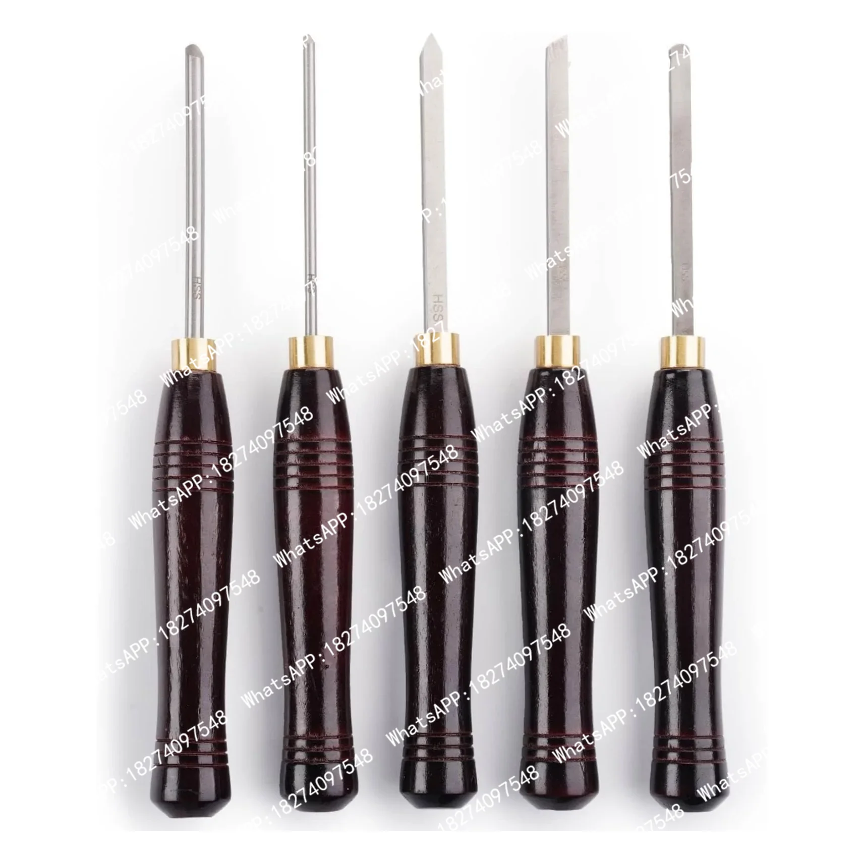 5pcs Set Alat Pemotong Kayu HS - Woodturning Tools Set Hss ulasan dan harga