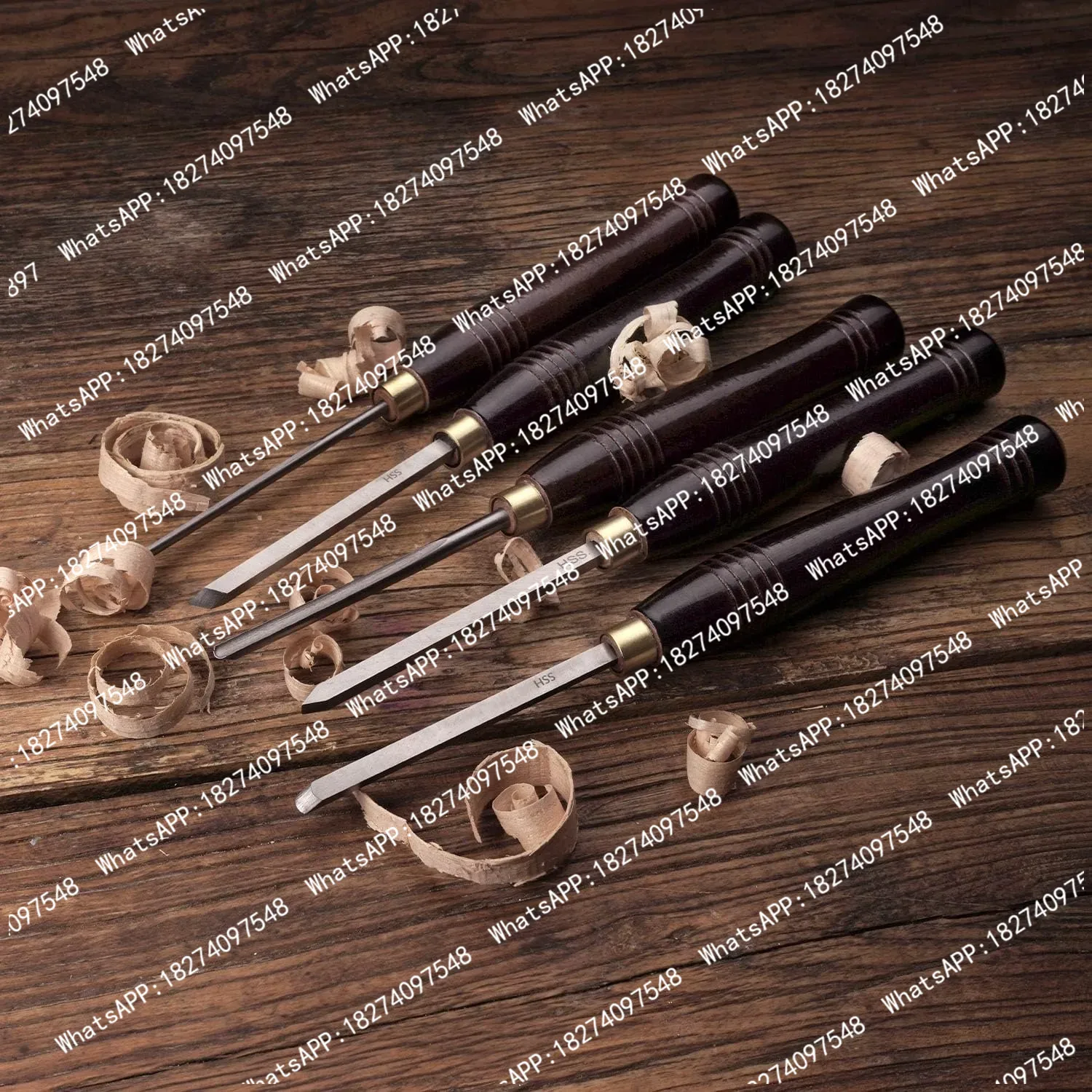5pcs Set Alat Pemotong Kayu HS - Woodturning Tools Set Hss ulasan dan harga
