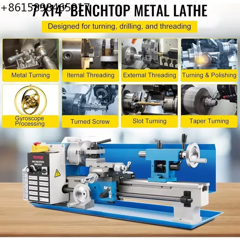 Mesin Bubut Logam Meja 7x14 In - Mini Metal Lathe 7X14 ulasan dan harga