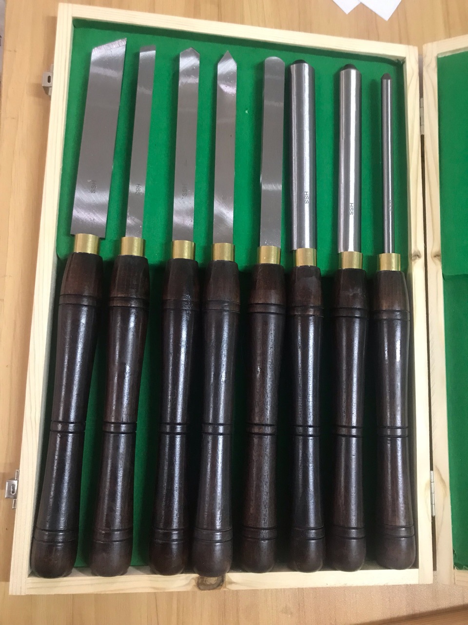 Produk unggulan: Set 8 Pisau B - Woodturning Tools Set Hss ulasan dan harga