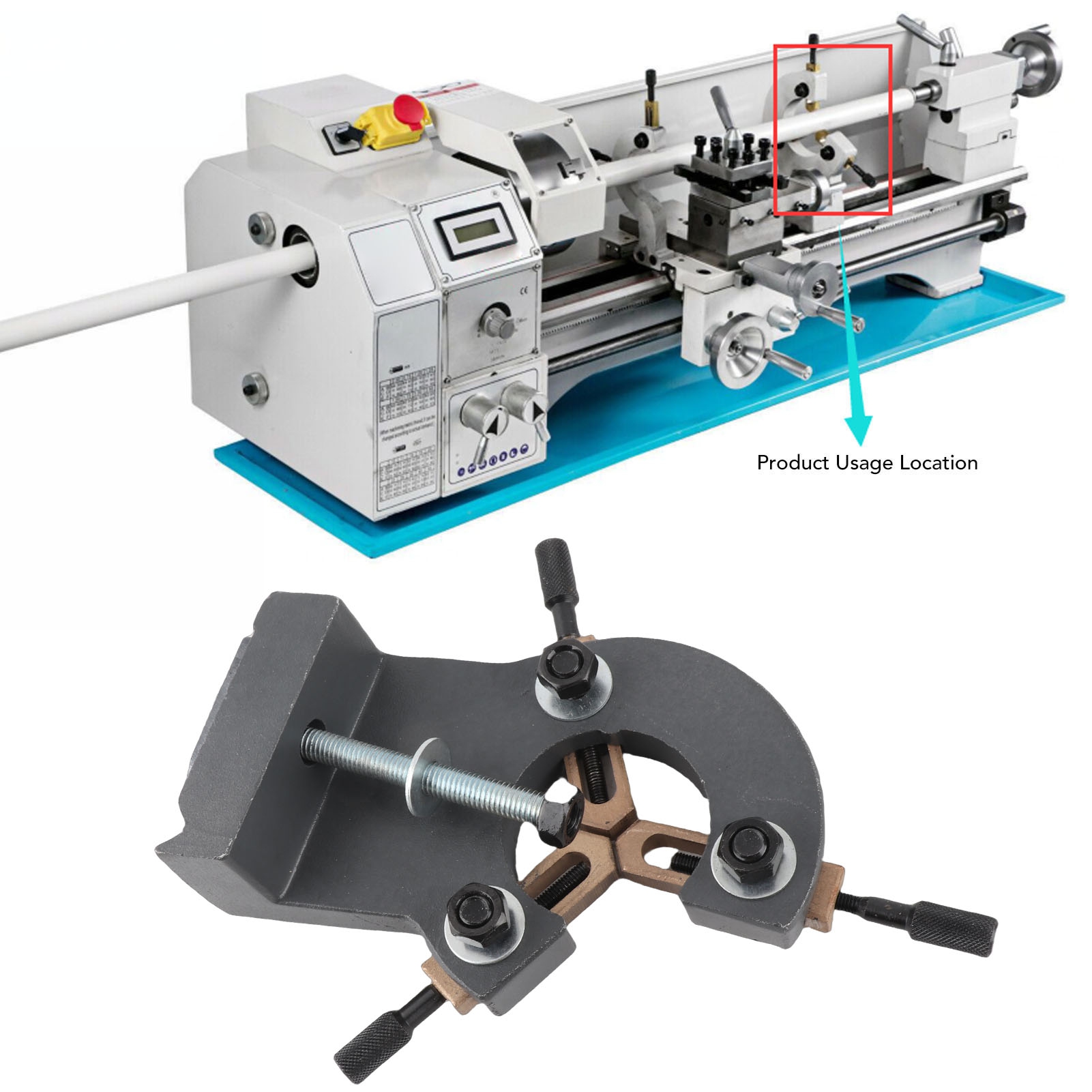 Bubut kayu sandaran stabil war - Mini Metal Lathe 7X14 ulasan dan harga